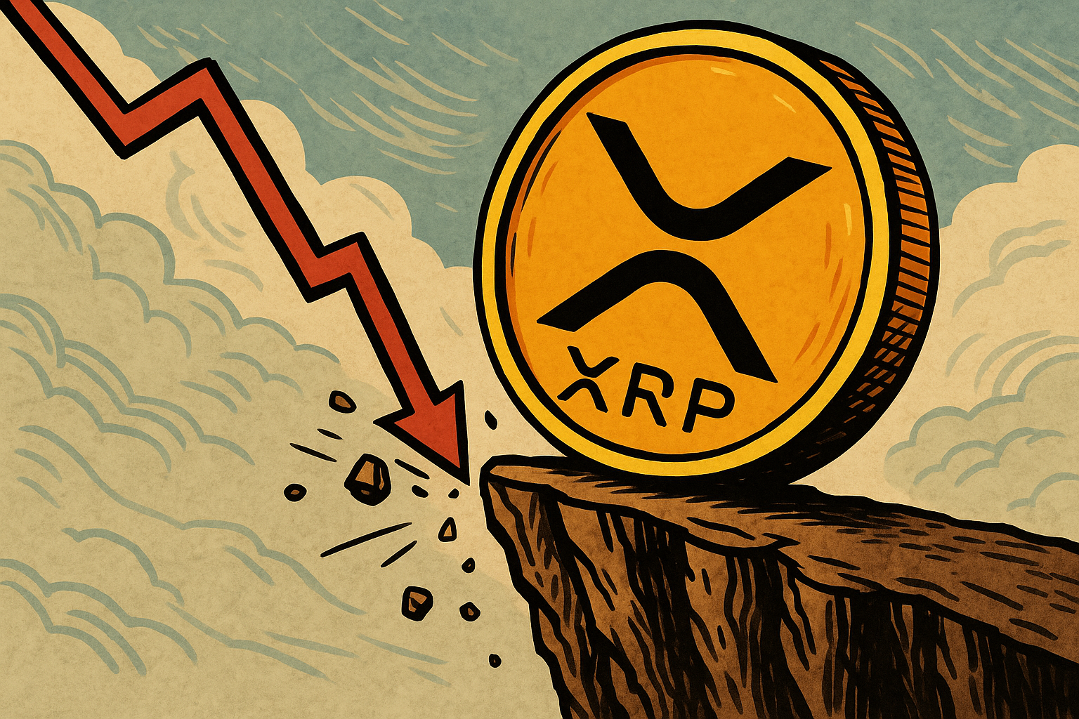 Криптовалюта XRP під загрозою масштабної корекції через перегрів на ринку